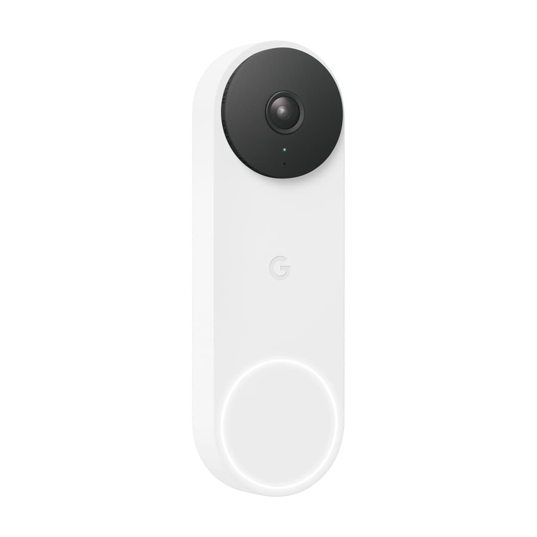 Google Nest Doorbell Wired (2nd Gen), Snow · photo 2 of 5